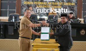 DPRD Konawe Terima Dua Raperda Strategis dari Pemda DPRD Konawe Terima Dua Raperda Strategis dari Pemda