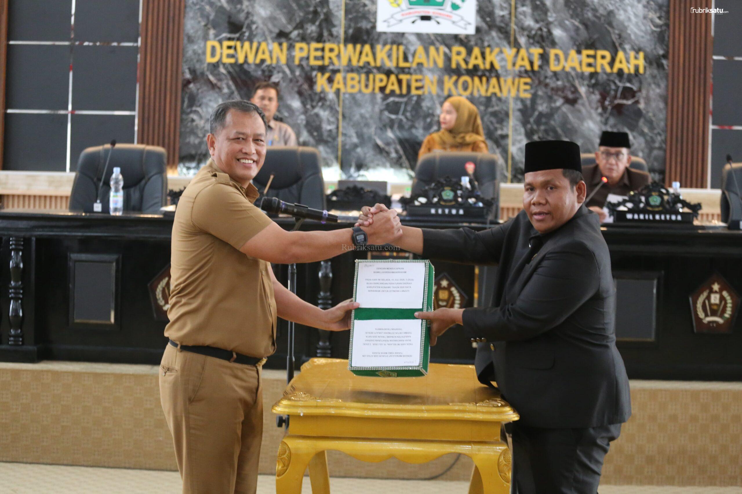 DPRD Konawe Terima Dua Raperda Strategis dari Pemda