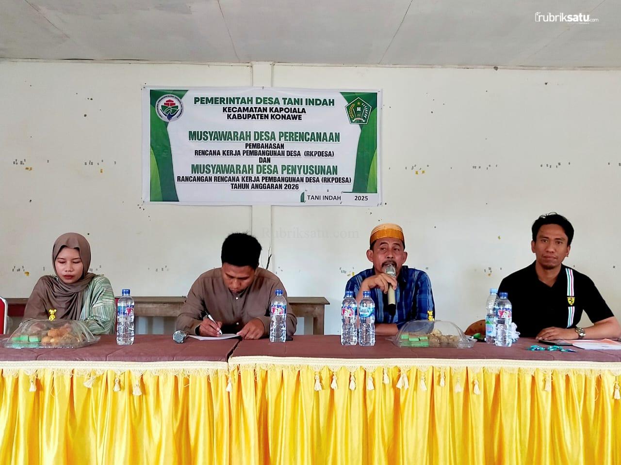 Partisipatif dan Terbuka, Tani Indah Rumuskan RKPDes 2026 Lewat Musyawarah
