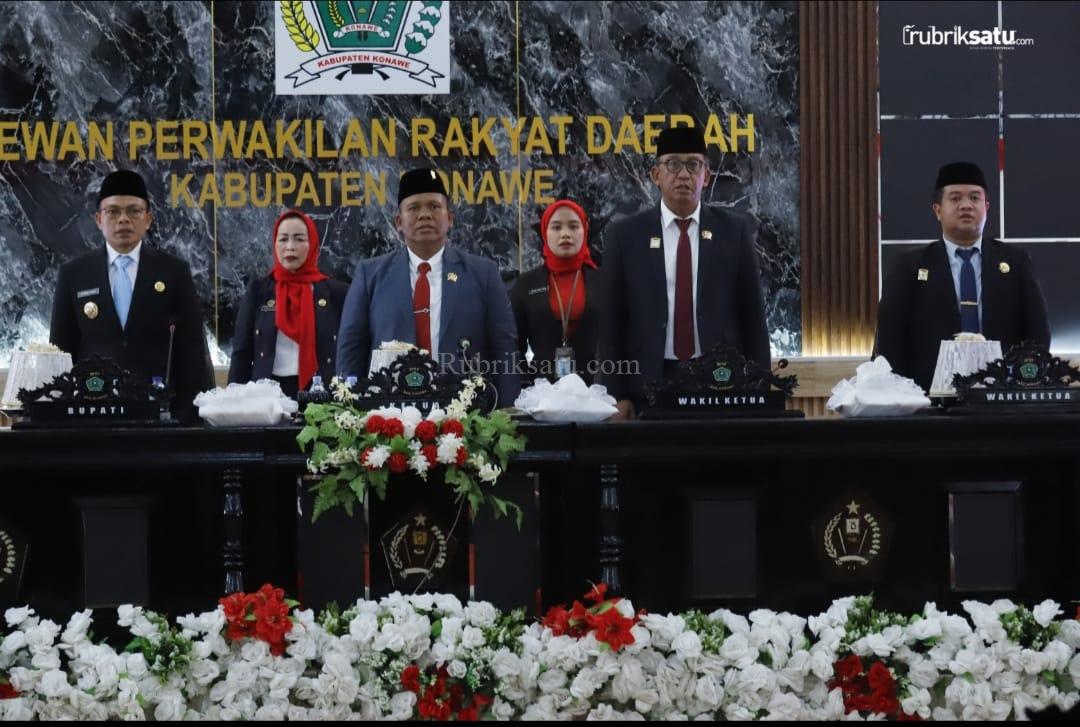 Pidato Kenegaraan Presiden Warnai Paripurna HUT ke-80 RI di DPRD Konawe