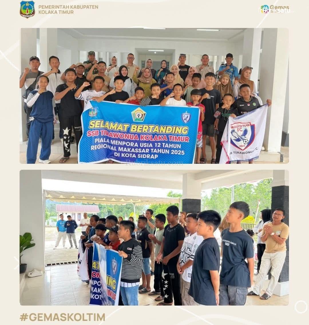 Yosep Sahaka Beri Semangat Tim SSB Tirawonua FC Menuju Ajang Bergengsi Regional Makassar