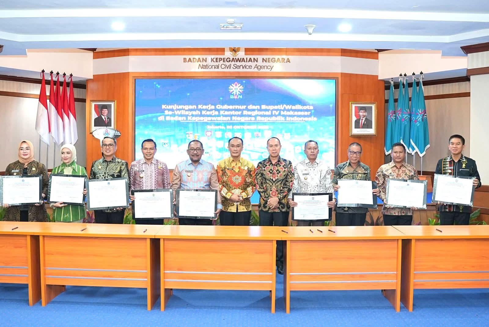 Wujudkan Birokrasi Profesional, Bupati Konawe Ikut Penandatanganan Komitmen Meritokrasi ASN