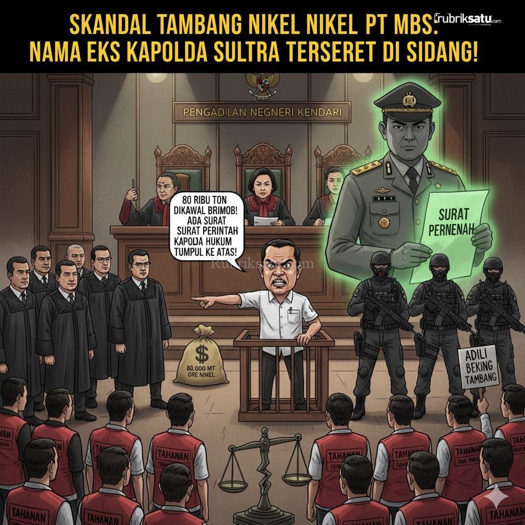 Nama Eks Kapolda Sultra Irjen Merdisyam Disebut dalam Sidang Pencurian Ore Nikel PT MBS