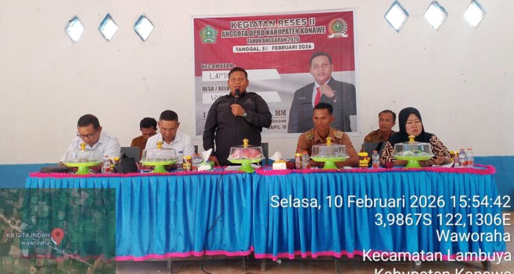 Serap Aspirasi Warga Waworaha, Ketua DPRD Konawe Fokus Perbaikan Akses Jalan