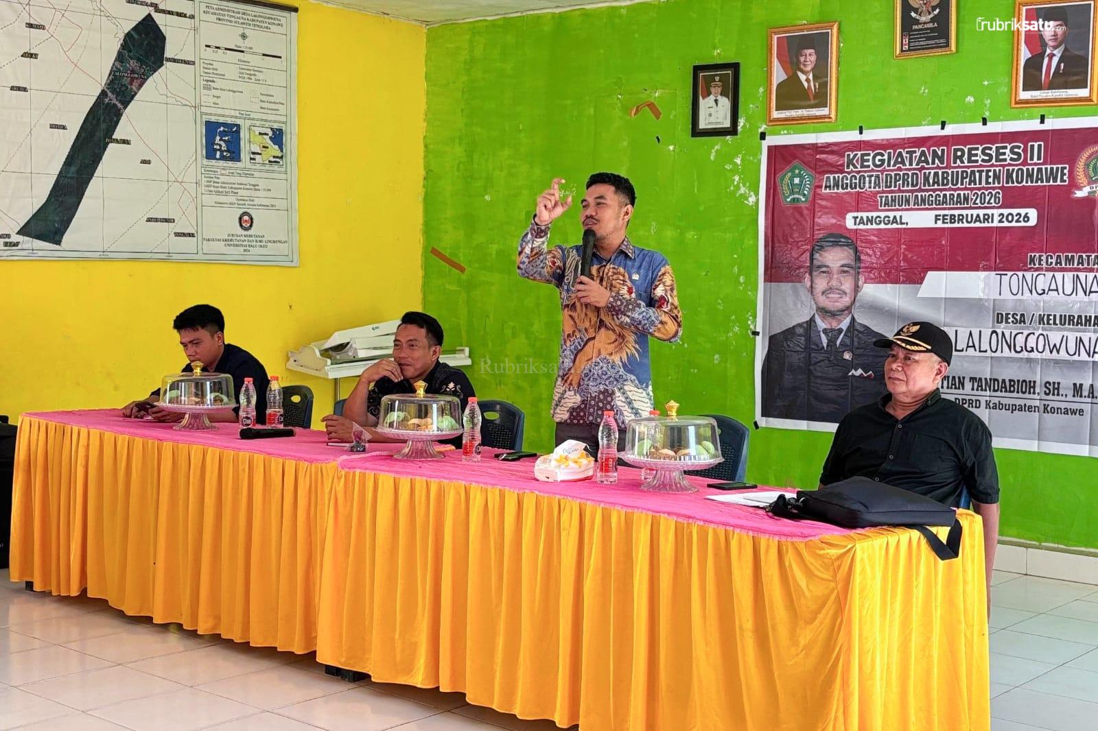 Serap Aspirasi Warga Tongauna, Kristian Tandabioh Dorong Sumur Bor dan Infrastruktur Pertanian