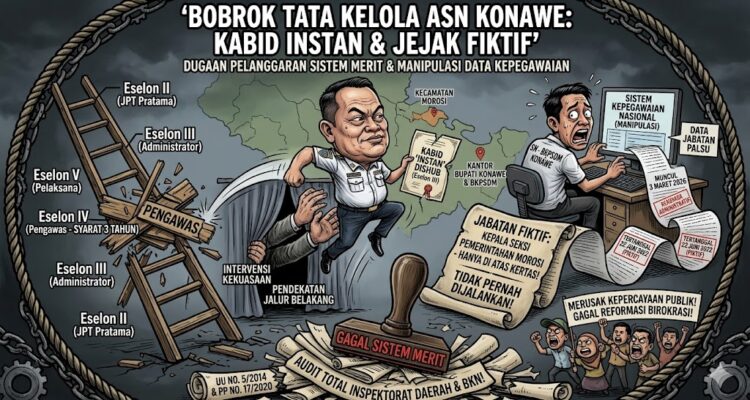 Bobrok Tata Kelola ASN Konawe: Kabid “Instan” dan Jejak Jabatan Fiktif