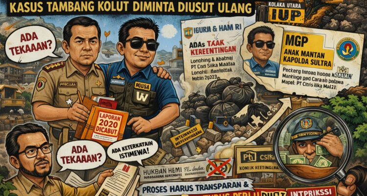 Nama Keluarga Eks Kapolda Disebut, Kasus Tambang Kolut Diminta Diusut Ulang